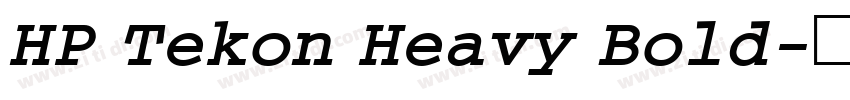 HP Tekon Heavy Bold字体转换